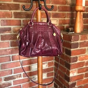Brahmin leather Purse Merlot color